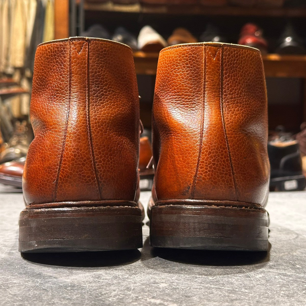 【CROCKETT&JONES】クロケット＆ジョーンズ チャッカブーツ チェプストウ グレインレザー ブラウン サイズUK10.5E 325ラスト