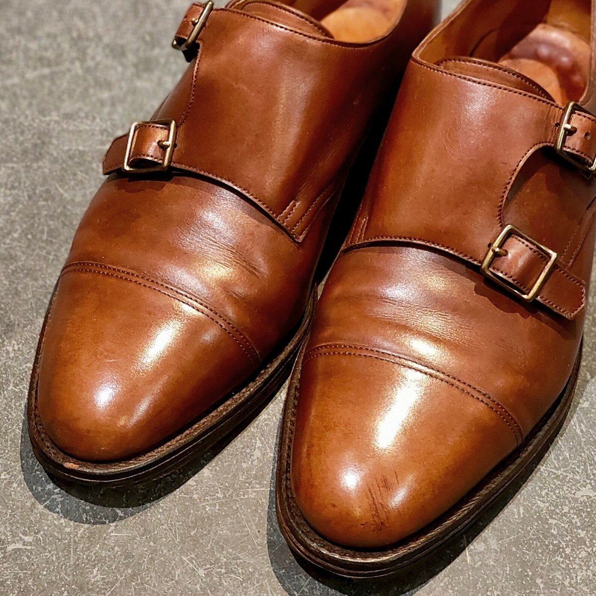 JOHN LOBB】ジョンロブ ウィリアム ダブルモンク 旧ロゴ カーフ
