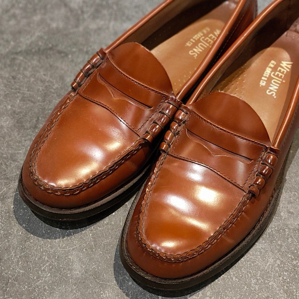 美品【G.H.Bass&Co.】ジーエイチバス ローファー ラーソン ブラウン