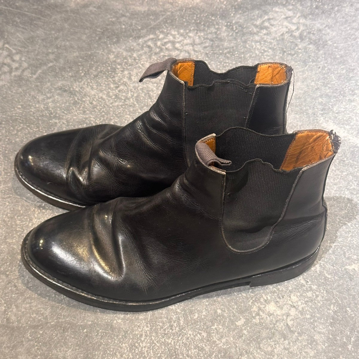 【PARABOOT】パラブーツ  サイドゴアブーツ カーフ ブラック サイズ44