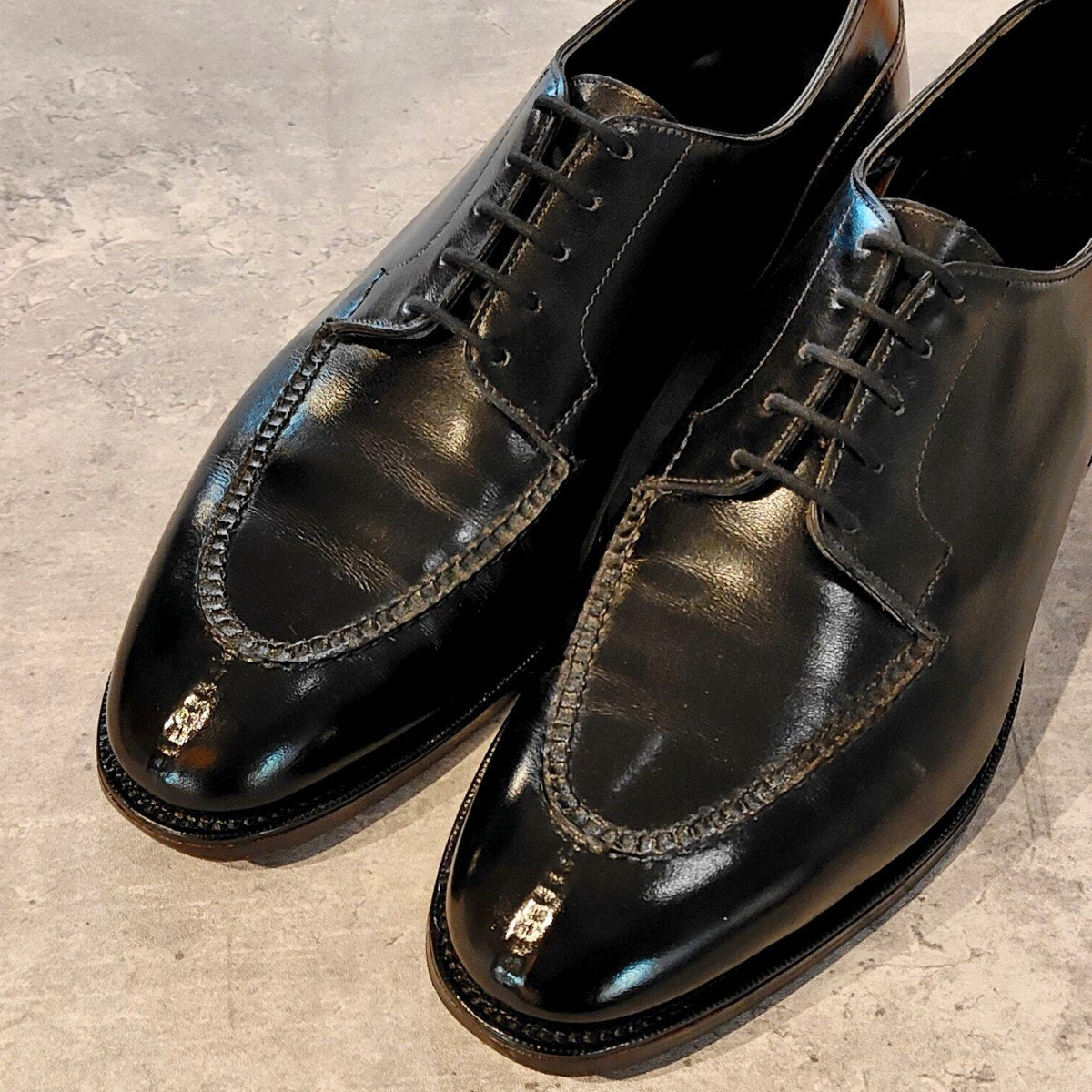 美品 【EDWARD GREEN】エドワードグリーン ドーバー Uチップ カーフ ブラック サイズUK7D 202ラスト 参考定価￥324,500-
