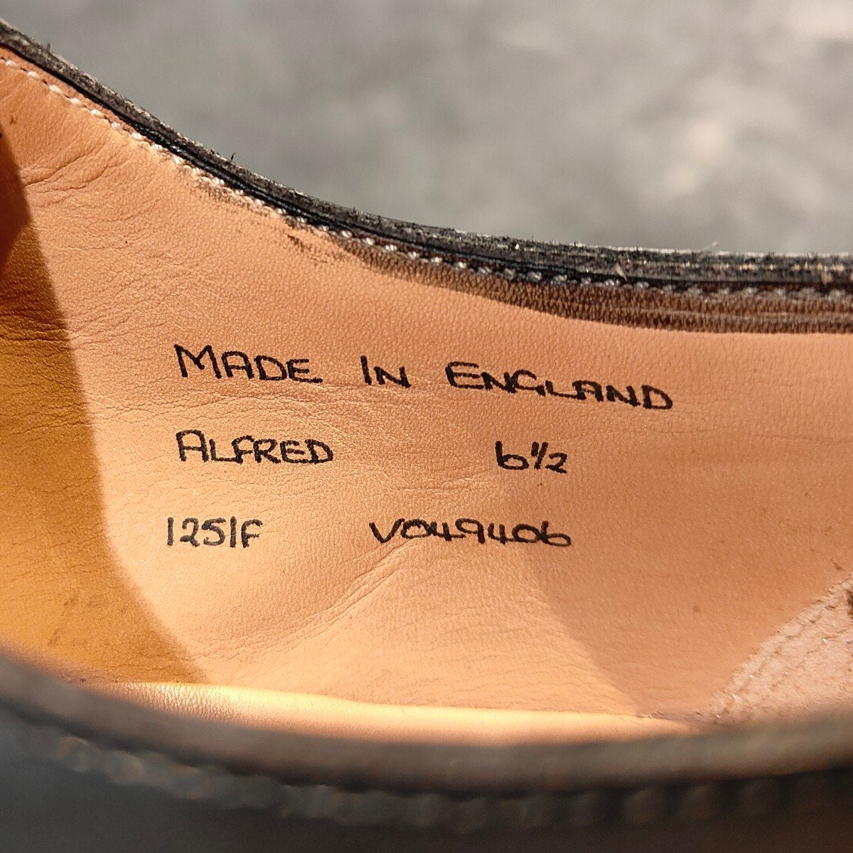 美品【JOSEPH CHEANEY】ジョセフチーニー アルフレッド ストレートチップ カーフ ブラック サイズUK6.5