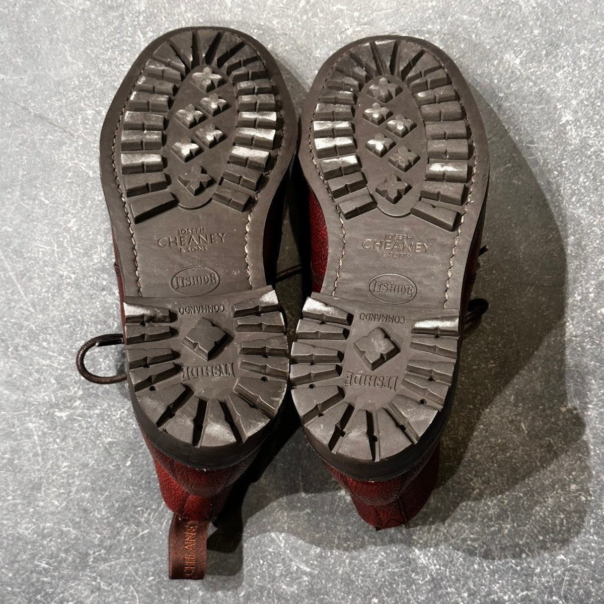 美品【JOSEPH CHEANEY】ジョセフチーニー ペナイン2 ギブソンブーツ グレインレザー ブラック サイズUK6