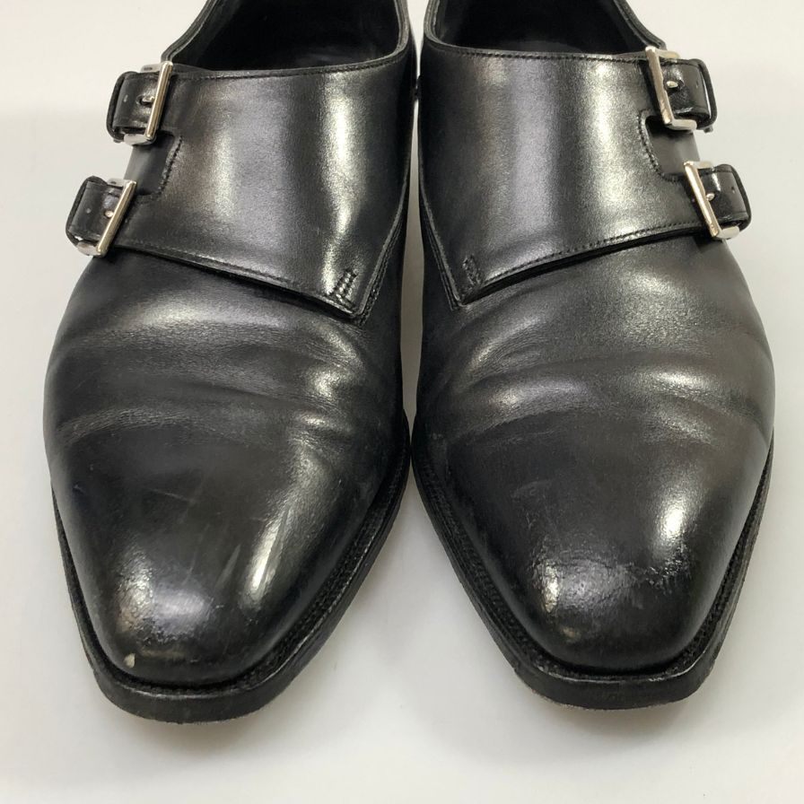 美品　JOHN LOBB CHAPEL ジョンロブ チャペル ダブルモンク　8E JOHN LOBB】ジョンロブ レザーシューズ チャペル カーフ ダブルモンク