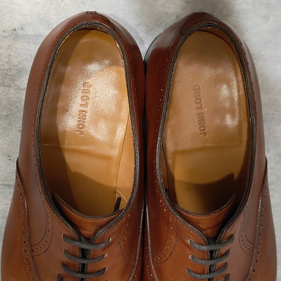 【JOHN LOBB】ジョンロブ レザーシューズ ソーントン SAUNTON カーフ 7000ラスト ライトブラウン サイズUK6E
