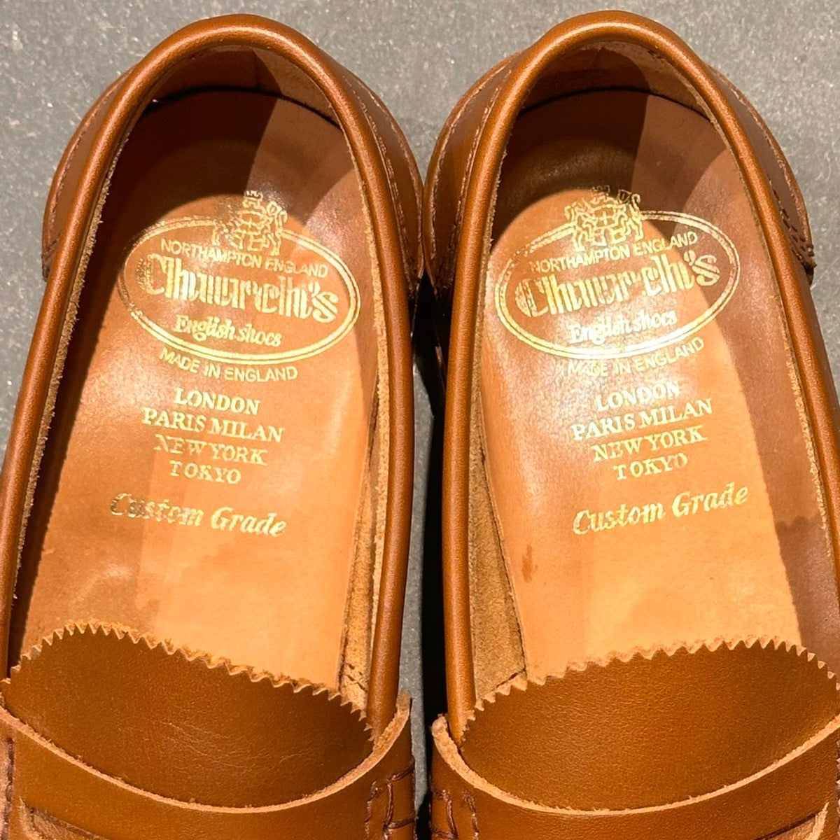 【Church's】チャーチ ペンブリー コインローファー アンラインド カーフ ブラウン サイズUK8.5 126ラスト