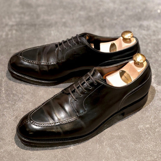 美品 【EDWARD GREEN】エドワードグリーン ドーバー Uチップ カーフ ブラック サイズUK7E 32ラスト 参考定価￥324,500-