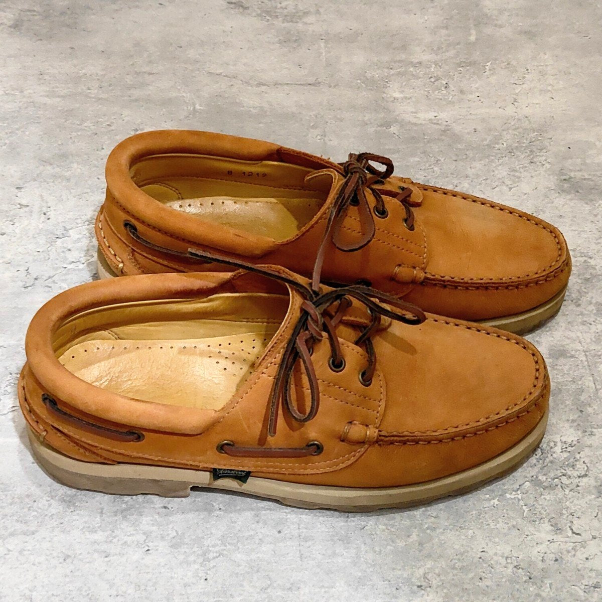 希少【Paraboot】アルペンター別注  デッキシューズ サファリ ブリアック ヌバック ブラウン サイズ UK8
