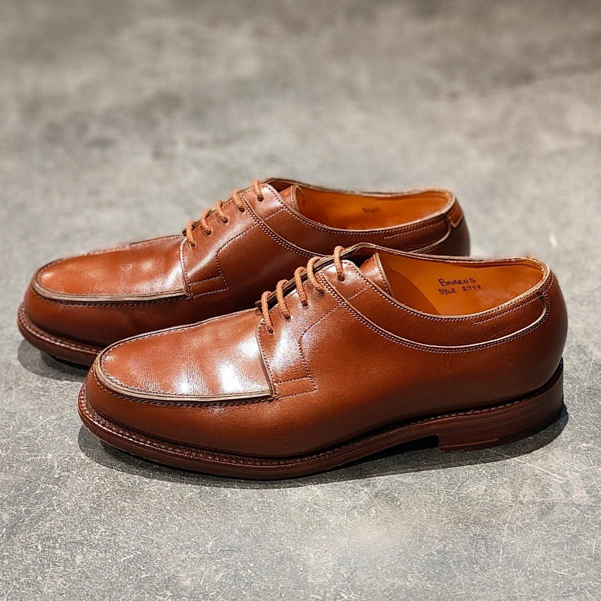 希少 極美品【JOHN LOBB】ジョンロブ バロス Uチップ カーフ ブラウン サイズUK5.5E 2998ラスト