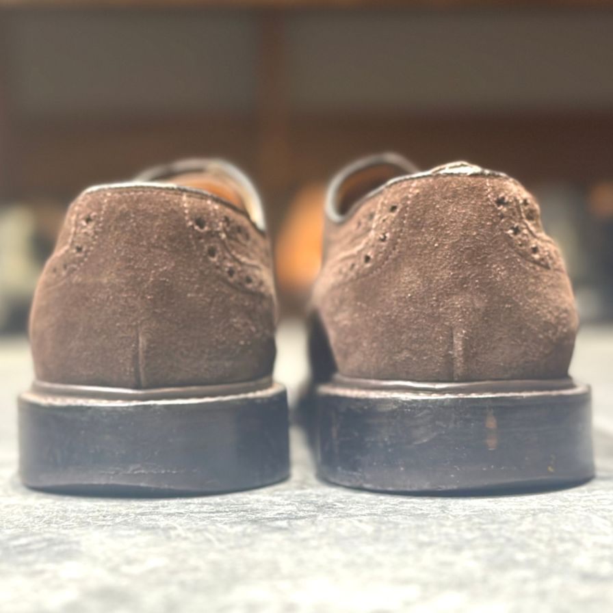 【JOSEPH CHEANEY】ジョセフ チーニー  ビジネスシューズ スエード ブラウン（茶系） サイズ 7.5 ラスト