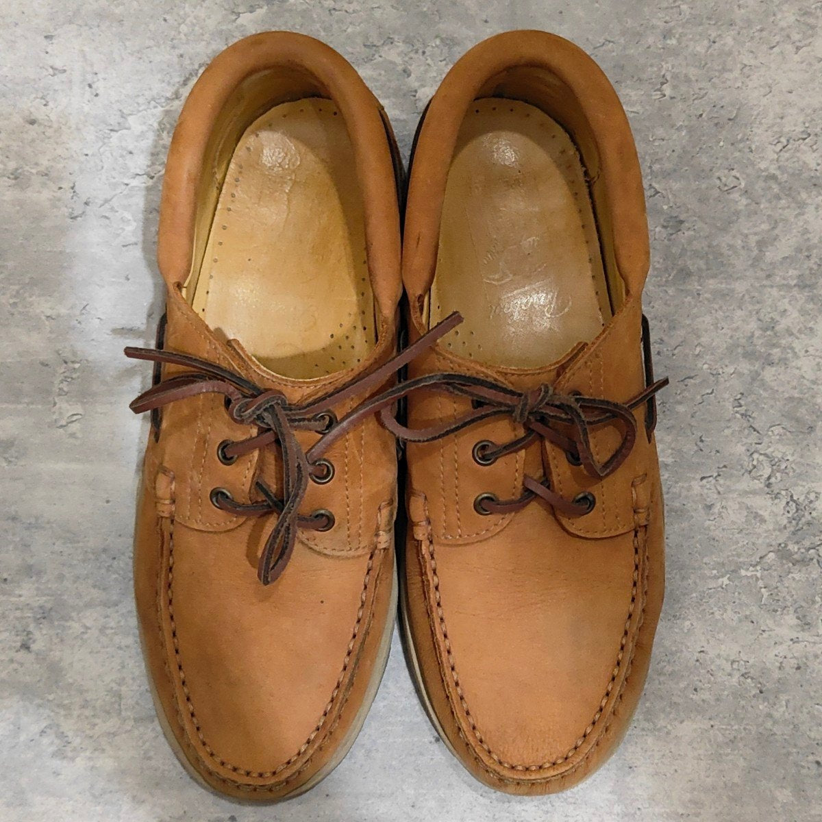 希少【Paraboot】アルペンター別注  デッキシューズ サファリ ブリアック ヌバック ブラウン サイズ UK8