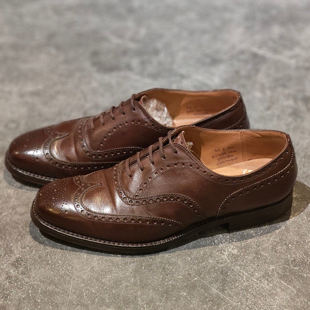 【Church's】チャーチ チェットウインド 4都市 ウイングチップ カーフ ブラウン サイズ UK85F 100ラスト 参考定価定価￥181,500-