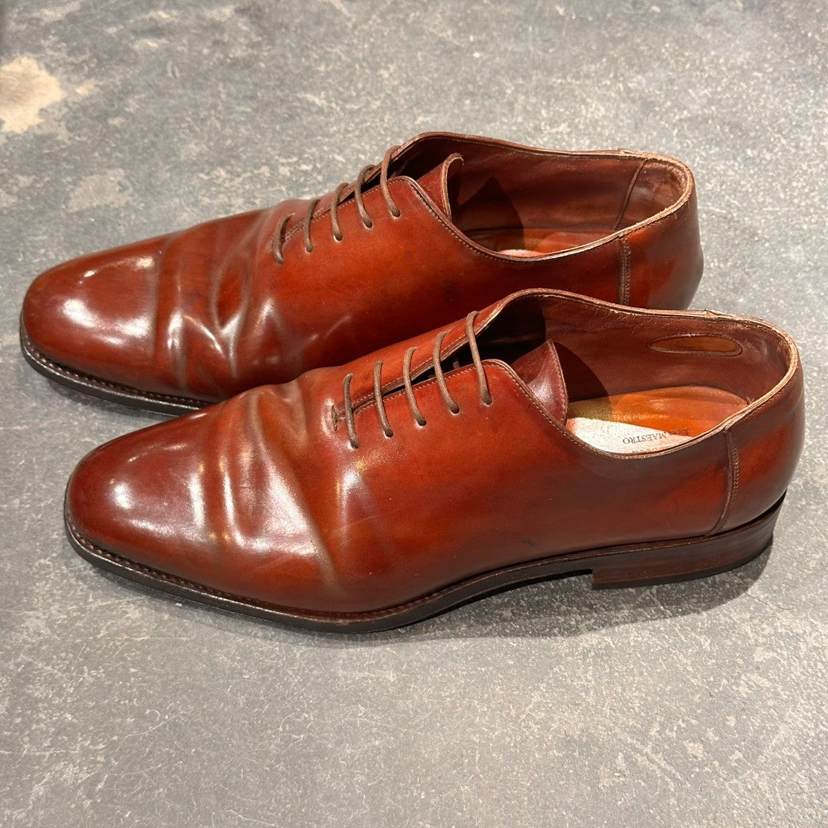 【MEERMIN】メルミン ホールカット コードバン バーガンディ サイズUK6