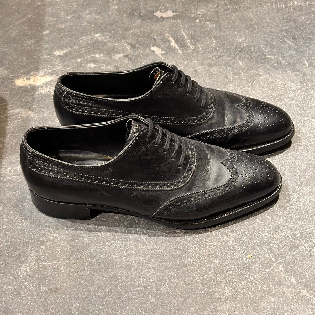 【JOHN LOBB】ジョンロブ フルブローグ ウエストミンスター プレステージライン カーフ ブラック サイズUK6E 7000ラスト