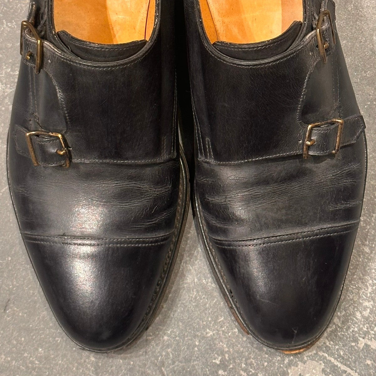 【JOHN LOBB】ジョンロブ ウィリアム ダブルモンク カーフ ブラック サイズUK7E 9795ラスト