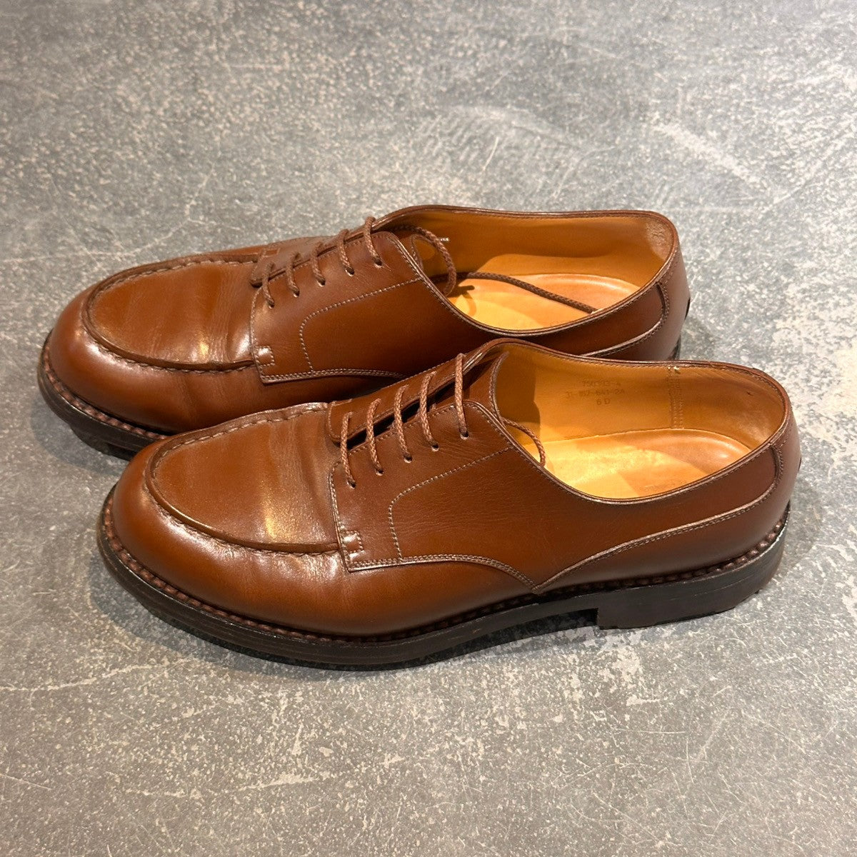 【J.M.WESTON】ジェイエムウエストン 641 ゴルフ Uチップ カーフ ブラウン サイズUK6D 31ラスト