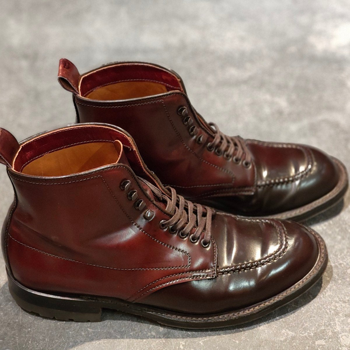 美品【ALDEN】オールデン 40508HC TASSELS別注 インディーブーツ コードバン ダークバーガンディ サイズ US7D トゥルーバランスラスト