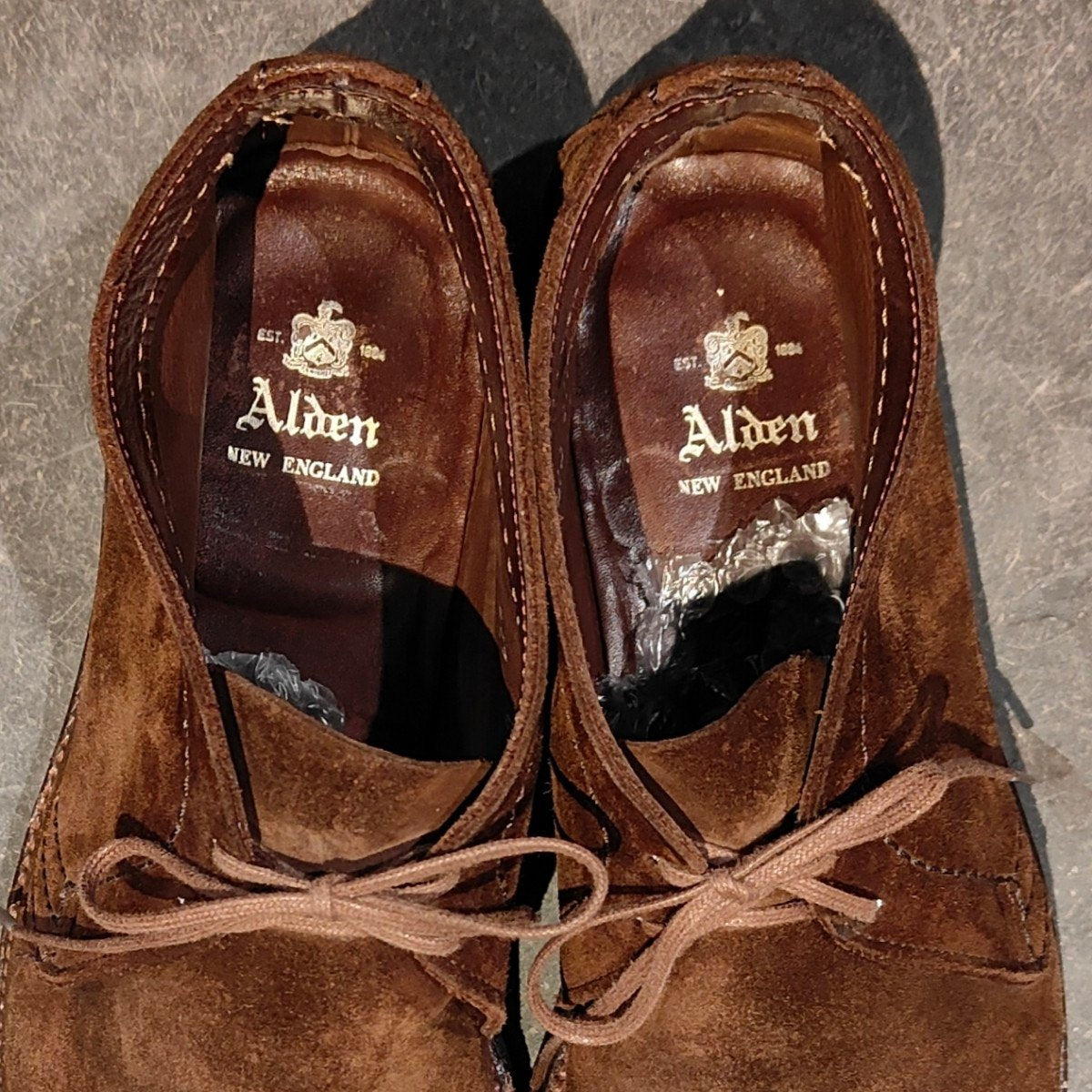 【ALDEN】オールデン 1492 チャッカブーツ アンラインド スエード ダークブラウン サイズUS9D レイドンラスト