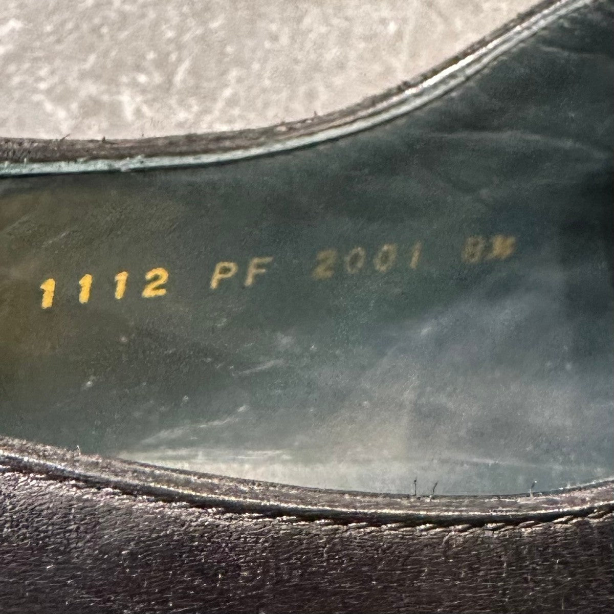 使用数回【perfette】ペルフェット 1112 ストレートチップ カーフ ブラック サイズUK8.5