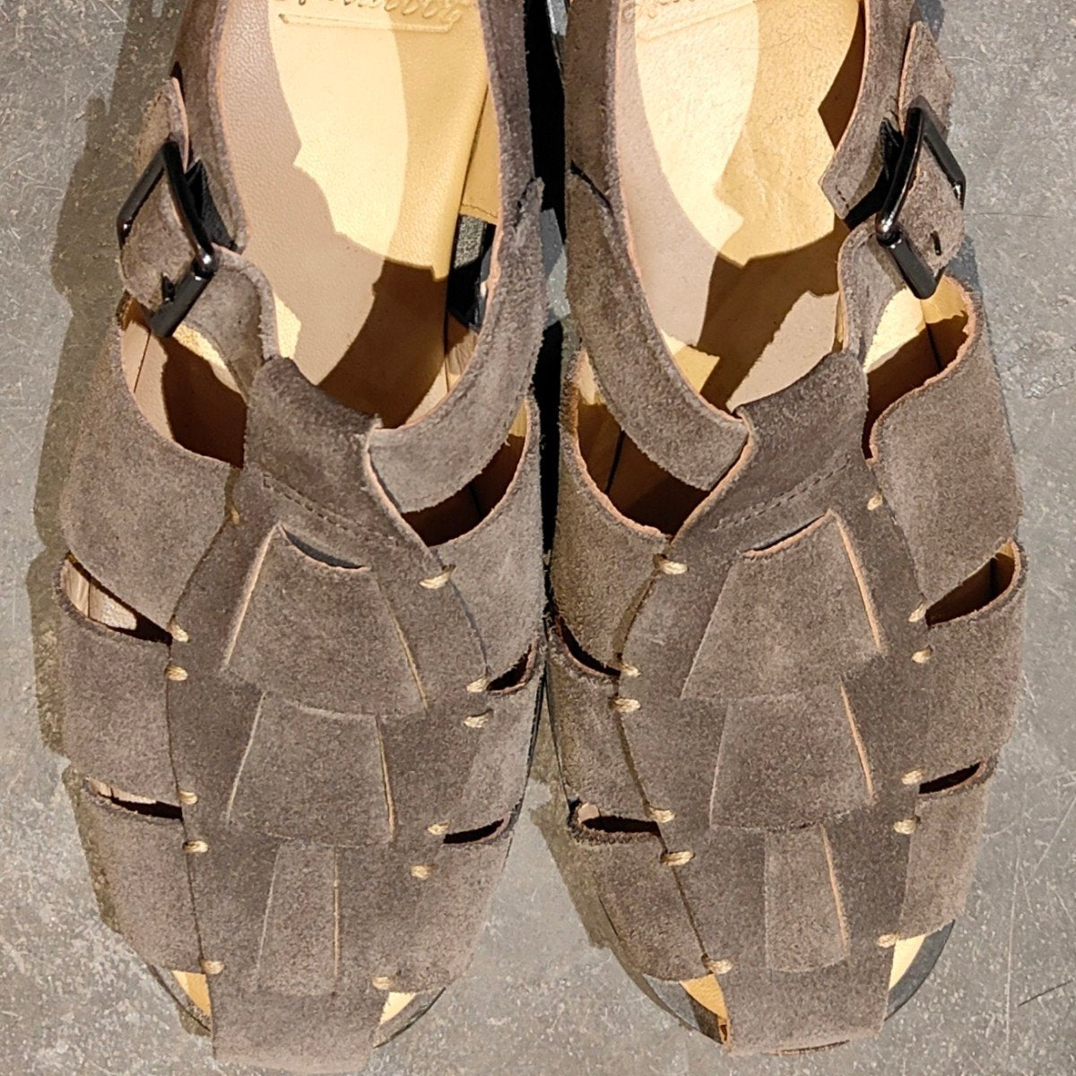 使用数回【Paraboot】パラブーツ パシフィック グルカサンダル スエード グレー サイズ41