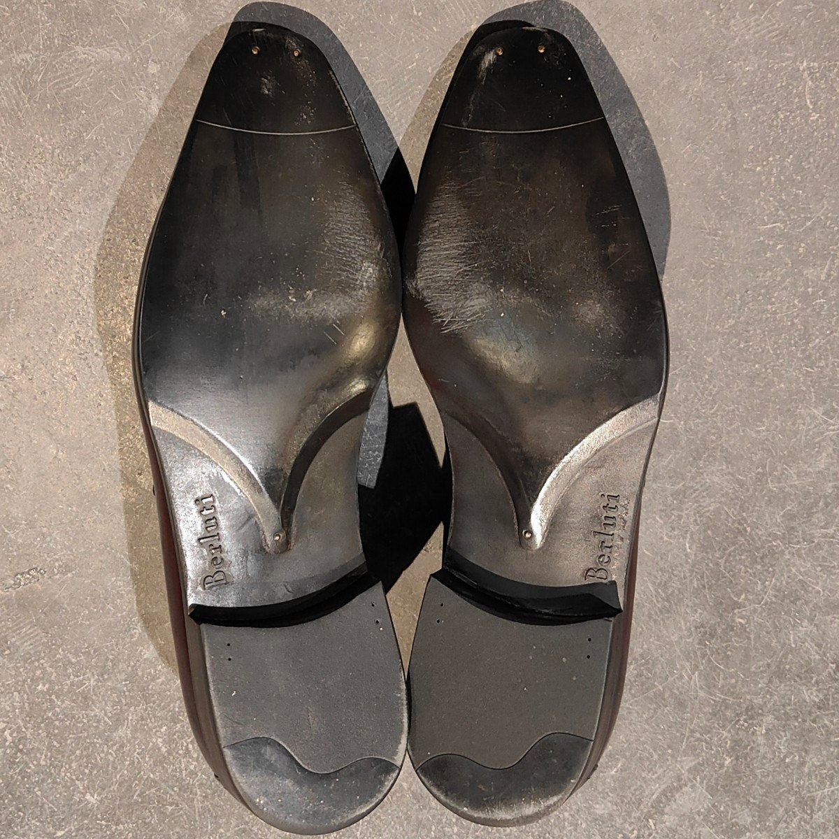 極美品【BERLUTI】ベルルッティ 1123 アンディ カーフ パティーヌ パープル サイズ UK6