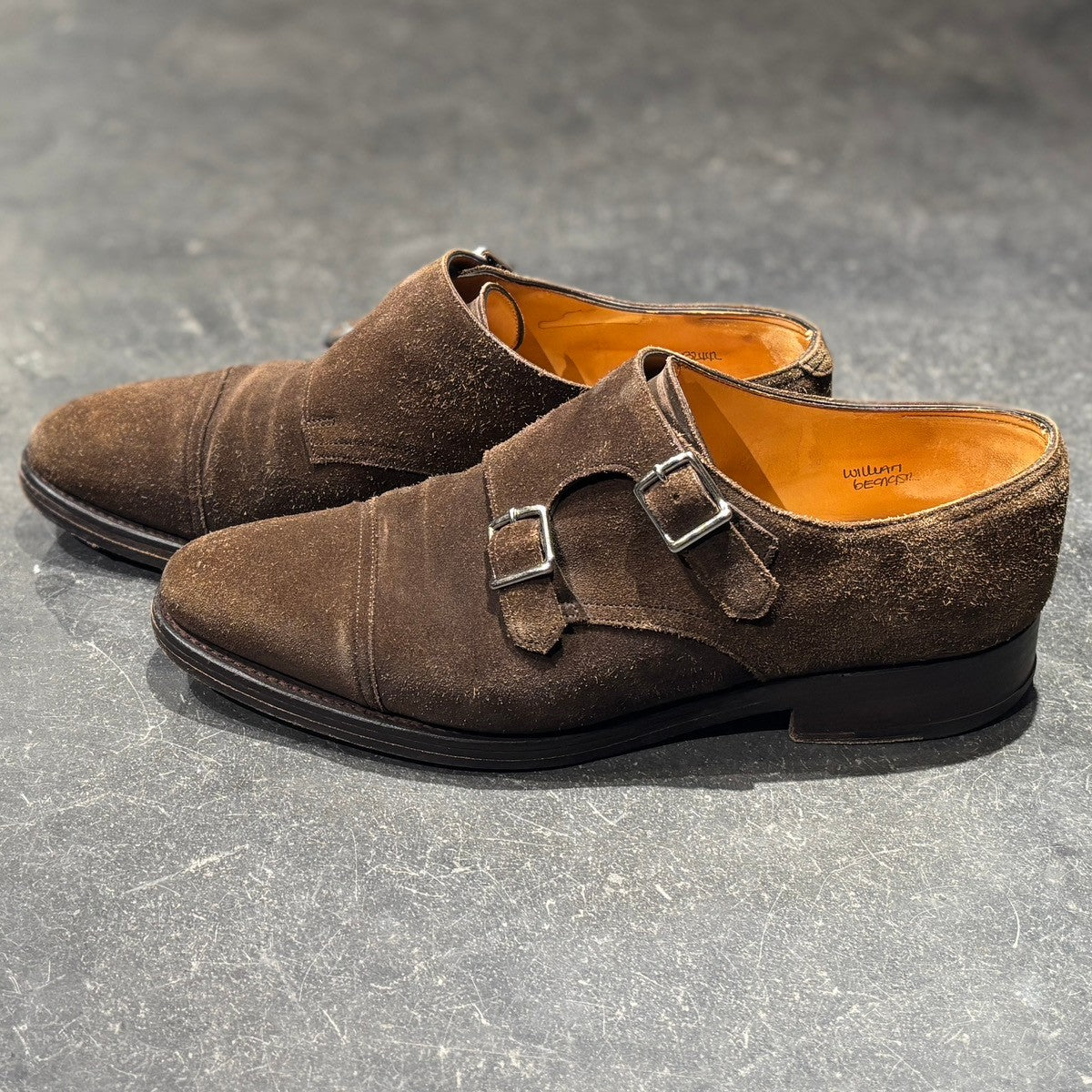 最大12%OFFクーポン JOHN LOBB】ジョンロブ ウィリアム ダブルモンク スエード 靴