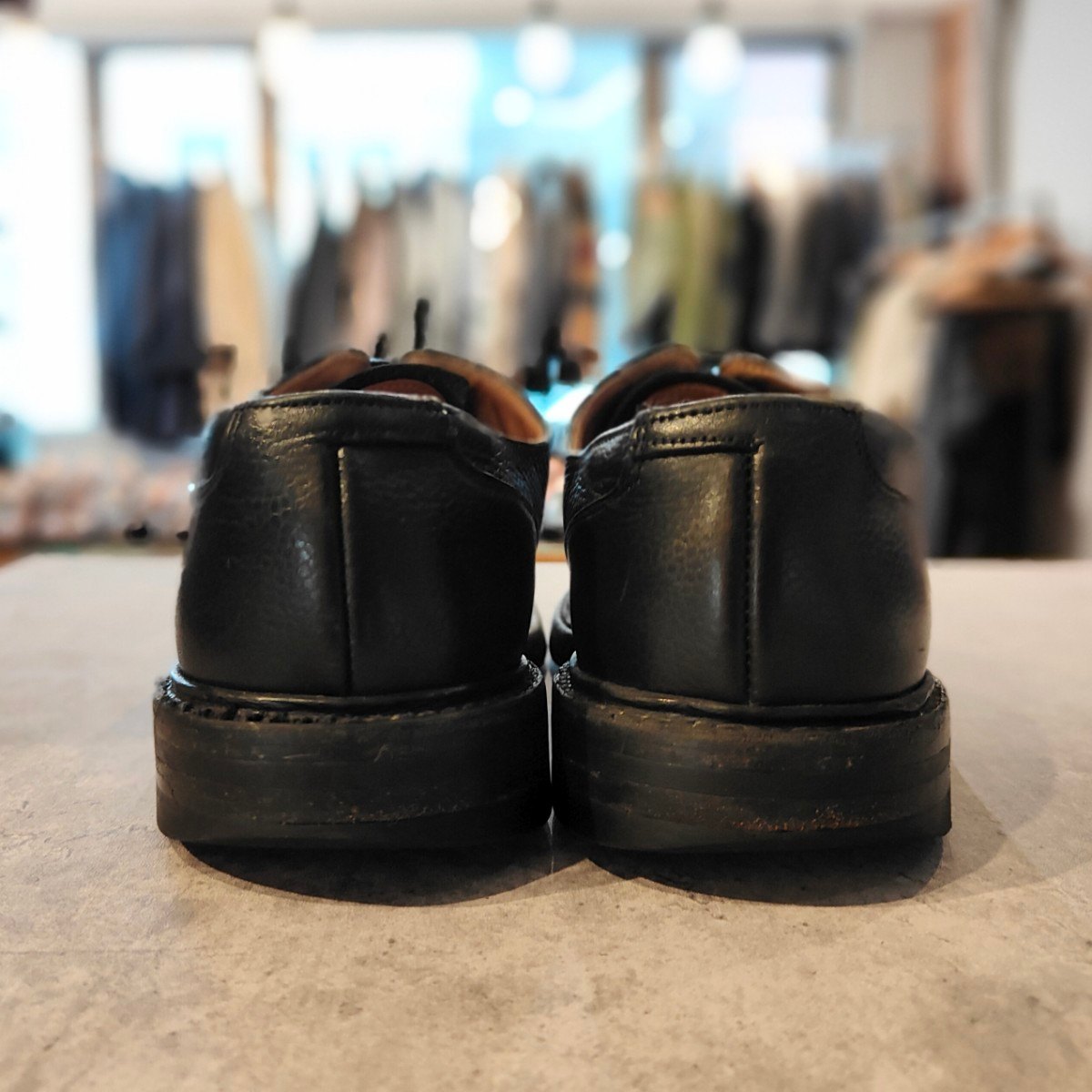 【CROCKETT&JONES】クロケット＆ジョーンズ エクセター 3 ストレートチップ グレインレザー 378ラスト ブラック サイズUK7E  378ラスト