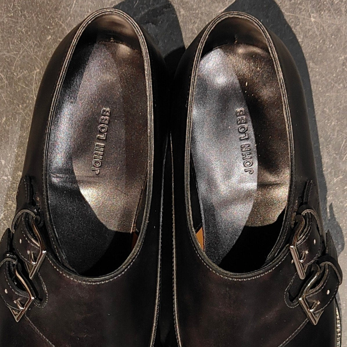 新品未使用 【JOHN LOBB】ジョンロブ チャペル ダブルモンク ミュージアムカーフ ブラック サイズ UK6.5E 8000ラスト 参考定価￥361,900-