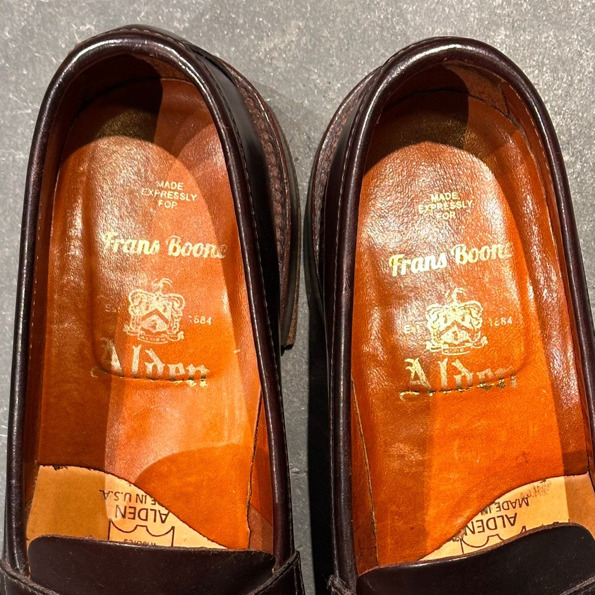 希少【ALDEN】オールデン M6202 Frans Boone別注 ペニーローファー