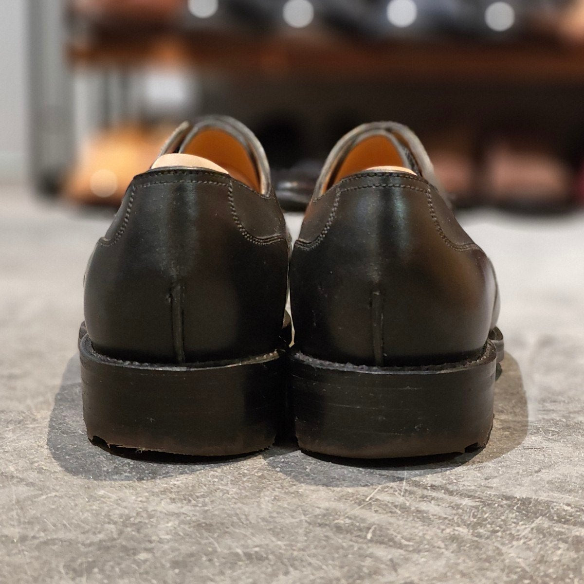 希少 使用数回 【J.M.WESTON】ジェイエムウエストン 641 ゴルフ Uチップ ロシアンカーフ ブラック サイズ UK6.5D 31ラスト 参考定価￥209,000-