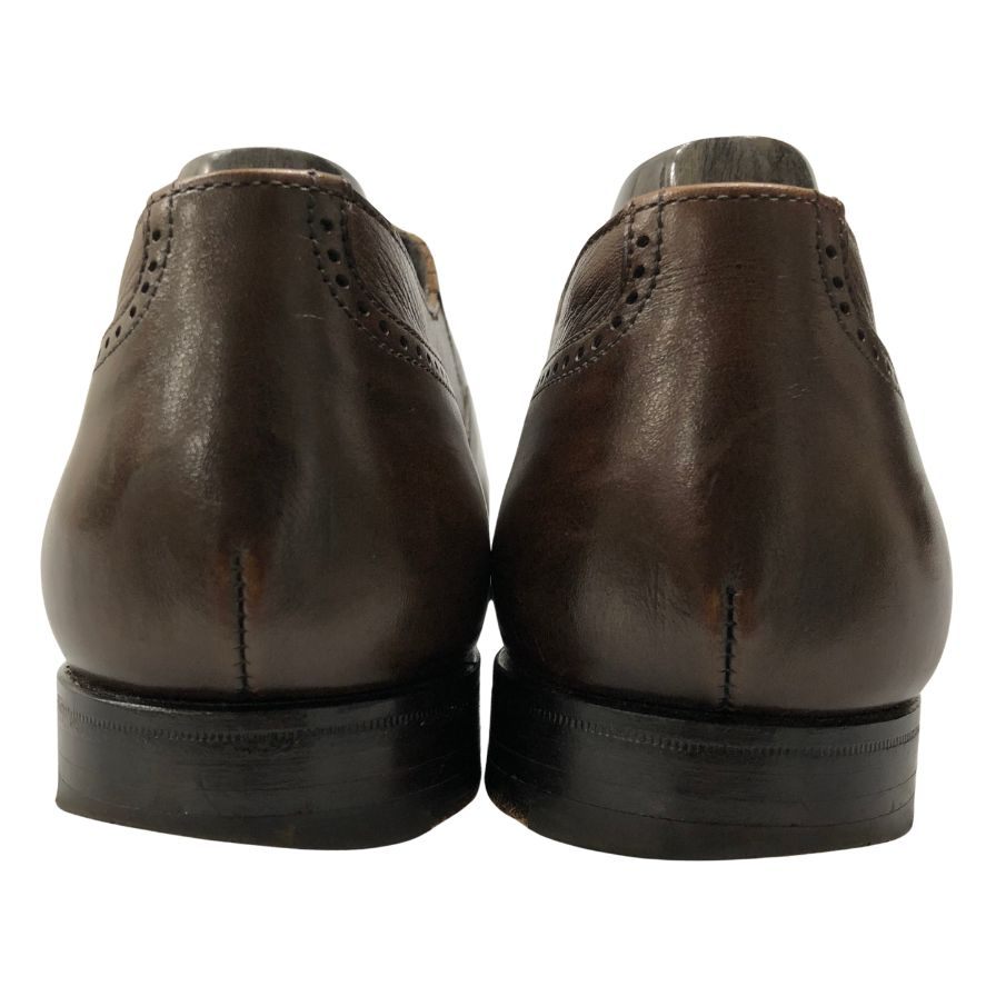 【CROCKETT&JONES】クロケットジョーンズ マギー 140周年記念モデル サイドエラスレィック グレインレザーカーフコンビ ブラウン サイズUK7.5E 140ラスト