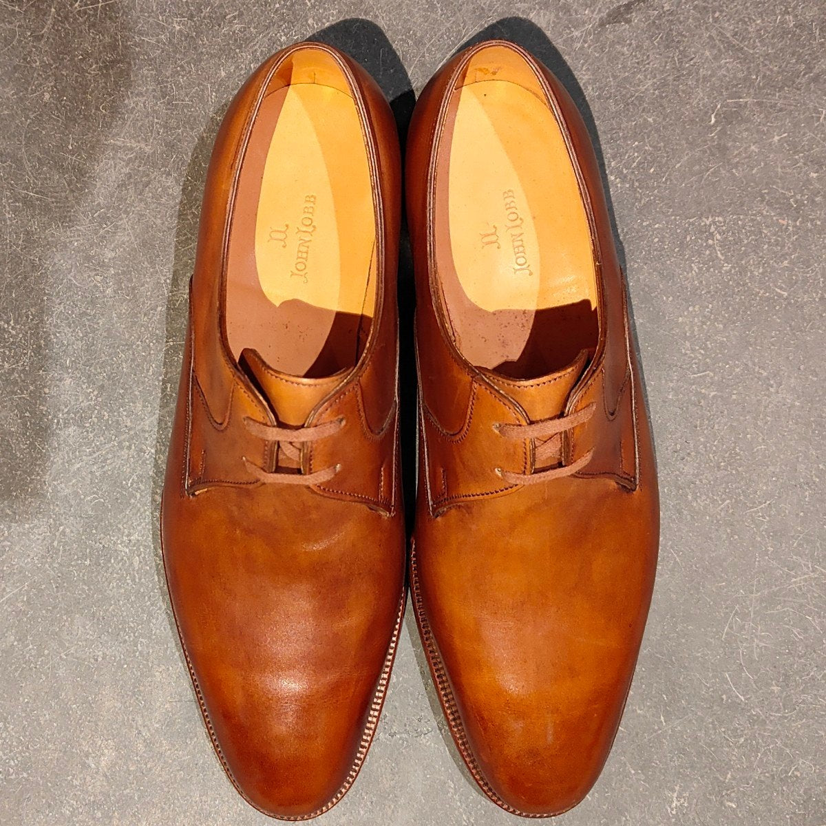 希少 新品未使用【JOHN LOBB】ジョンロブ プレステージライン マーストン Vフロント2アイレット ブラウン サイズ UK7D 7000ラスト