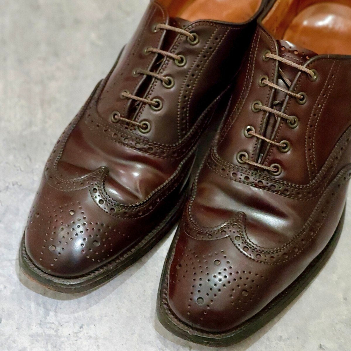 【ALDEN】オールデン ブルックスブラザーズ別注 A764 ウイングチップ コードバン ダークバーガンディ サイズUS7.5C アバディーンラスト