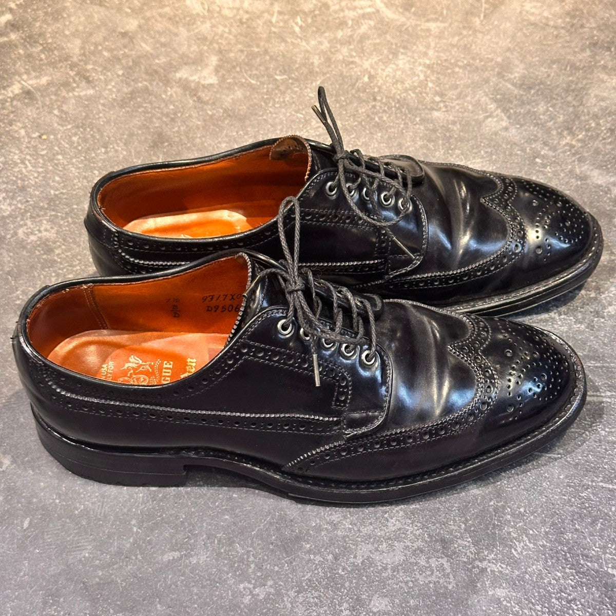 【ALDEN】オールデン D9506 BROGUE別注 マサムネブルーチャー コードバン フルブローグ ブラック サイズUS7.5D トレモントラスト