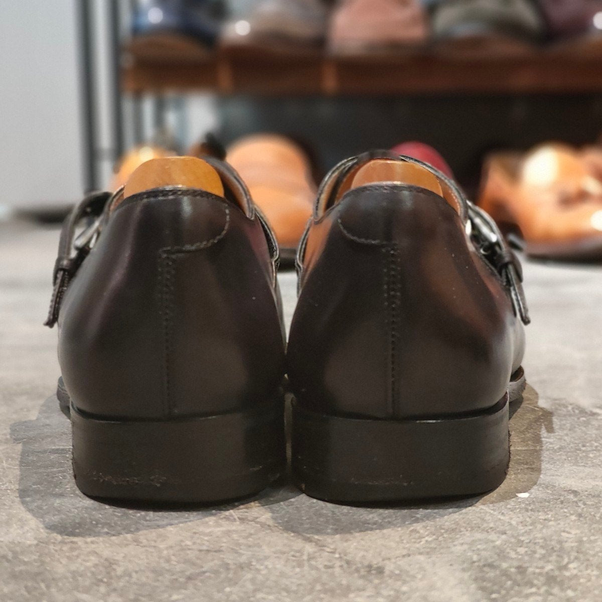 Berluti】ベルルッティ シングルモンク パティーヌ カーフ パープル