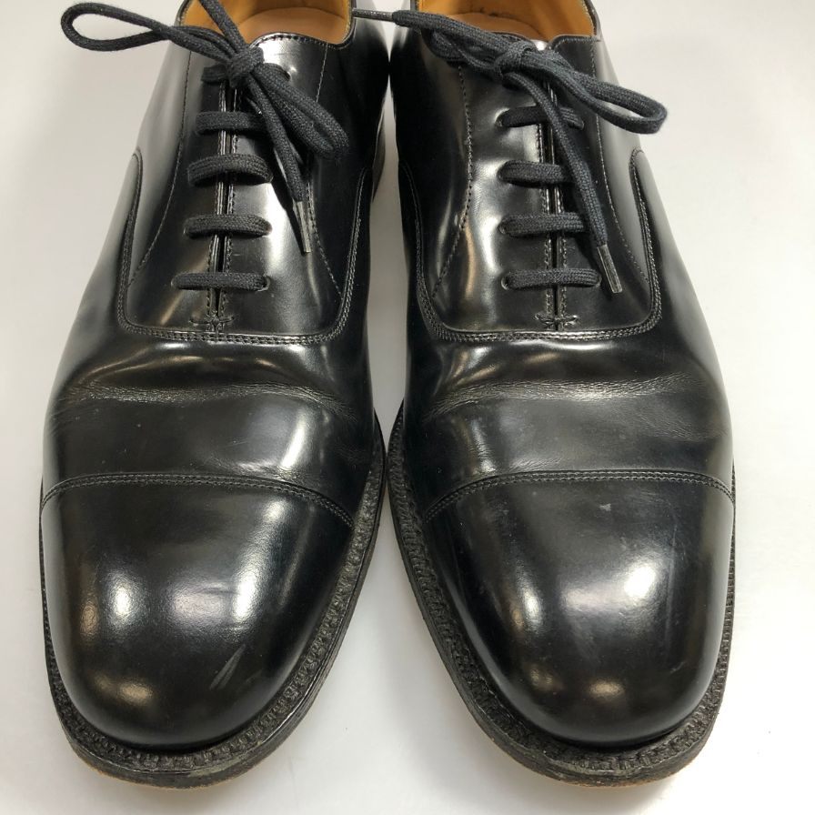 【Church's】チャーチ レザーシューズ コンサル ストレートチップ ブラック カーフ 4都市 100ラスト サイズUK85F consul
