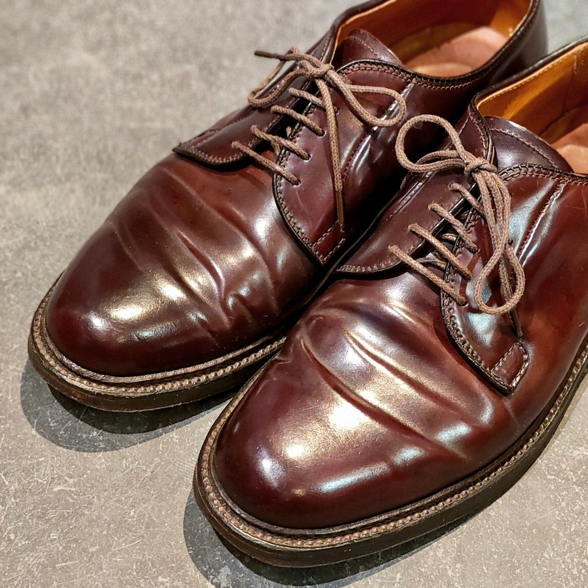 【ALDEN】オールデン 990 プレーントゥ コードバン ダークバーガンディ サイズUS6.5D バリーラスト