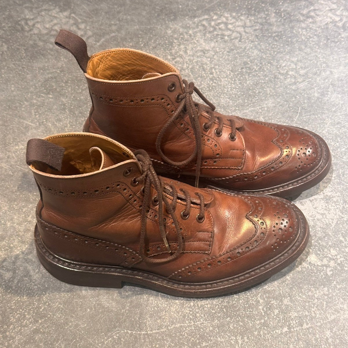 【Tricker’s】トリッカーズ M2508 カントリーブーツ カーフ ダークブラウン サイズUK6