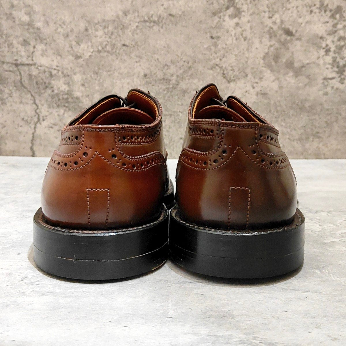 希少 未使用【ALDEN】オールデン 2435 セミブローグダービー ラベロコードバン想定 ブラウン サイズUS8E アバディーンラスト想定