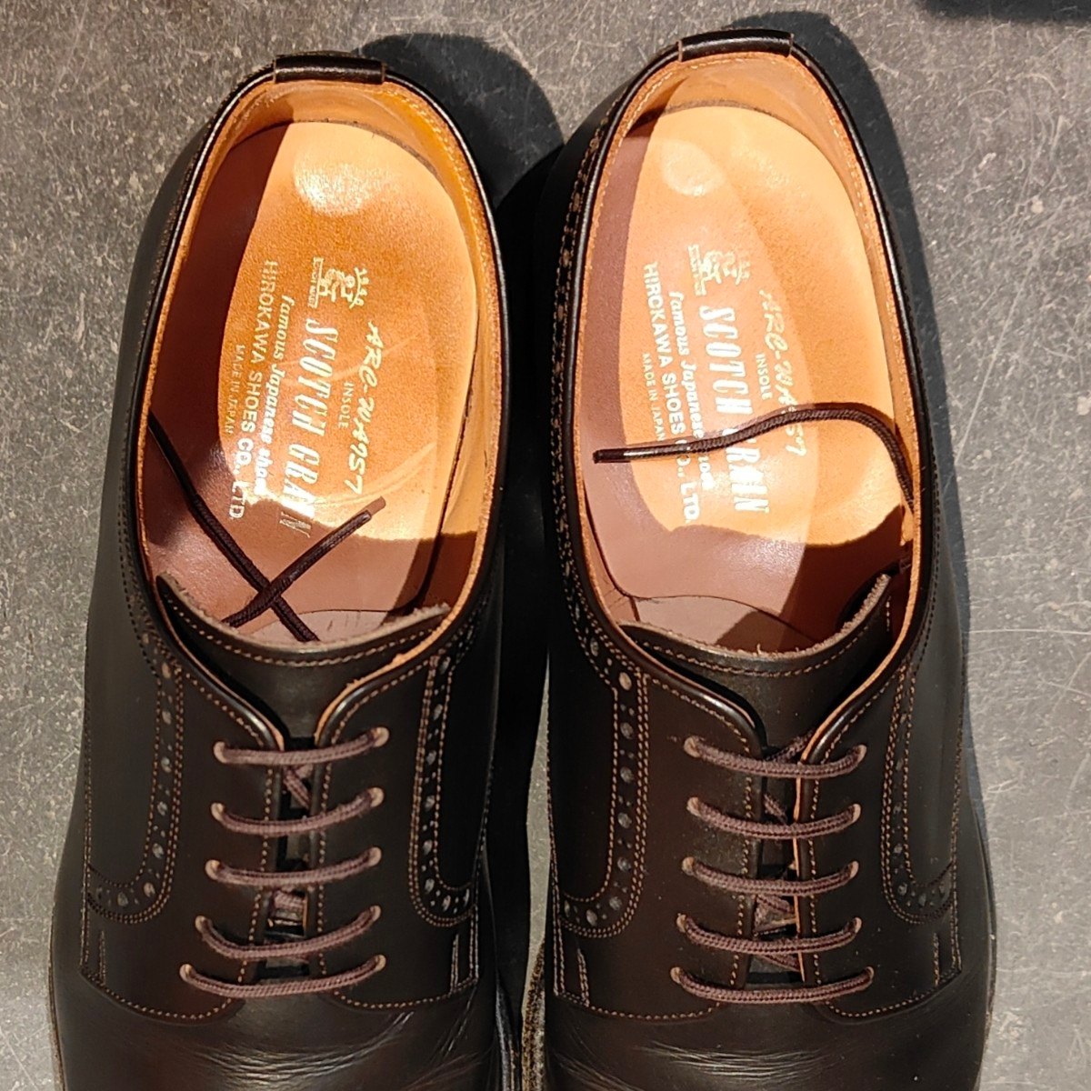 SCOTCH GRAIN】スコッチグレイン 0812 パンチドキャップトゥ ダービー