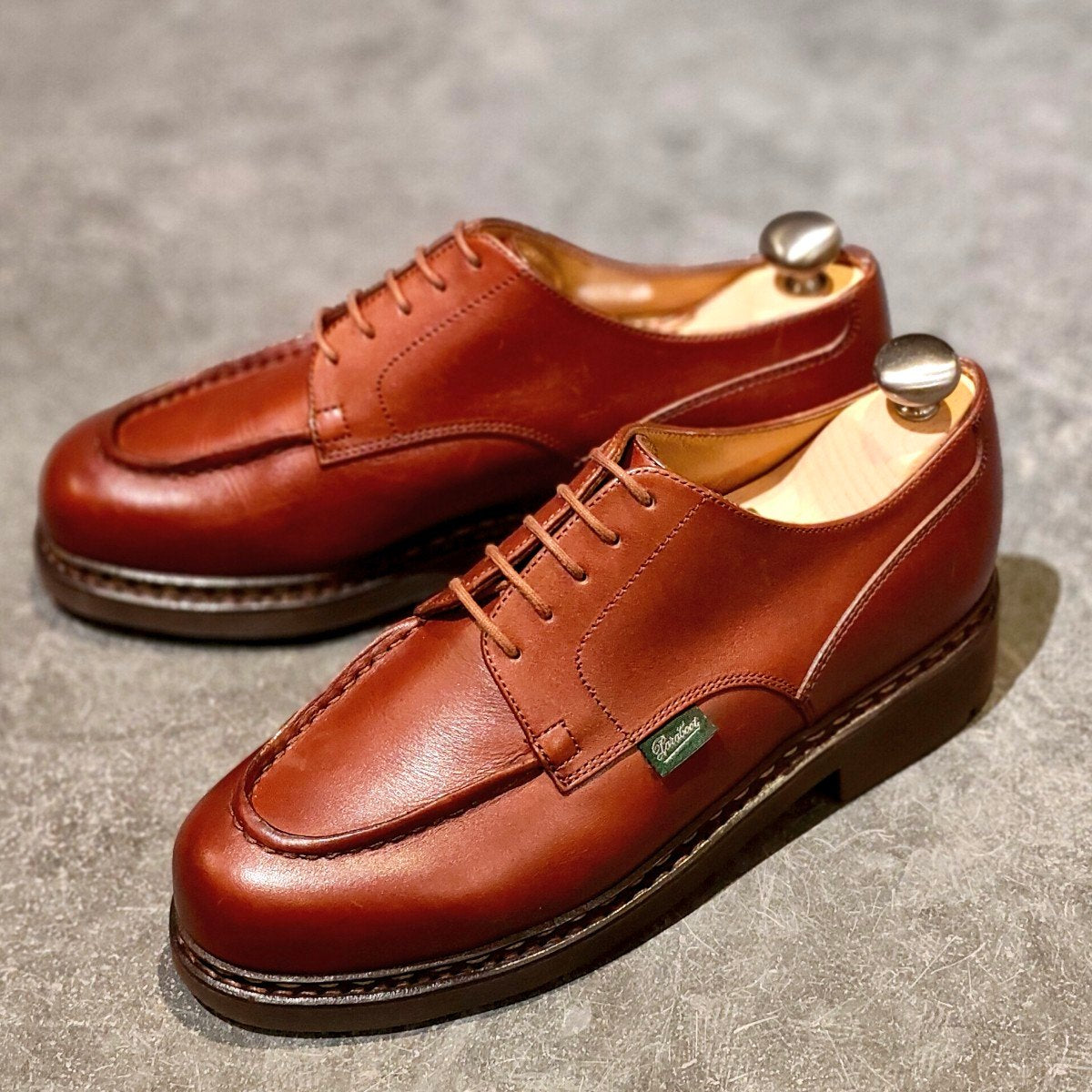 試着程度【Paraboot】パラブーツ シャンボード Uチップ リスレザー マロン サイズ UK6 定価￥96,800-