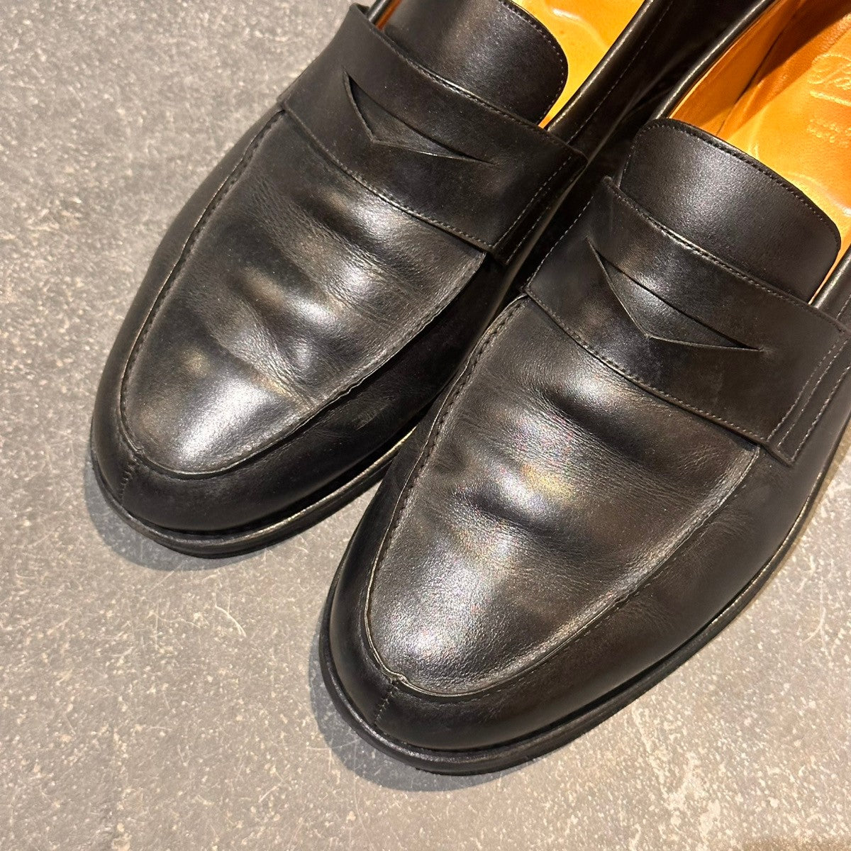 PARABOOT】パラブーツ アドニス コインローファー カーフ ブラック