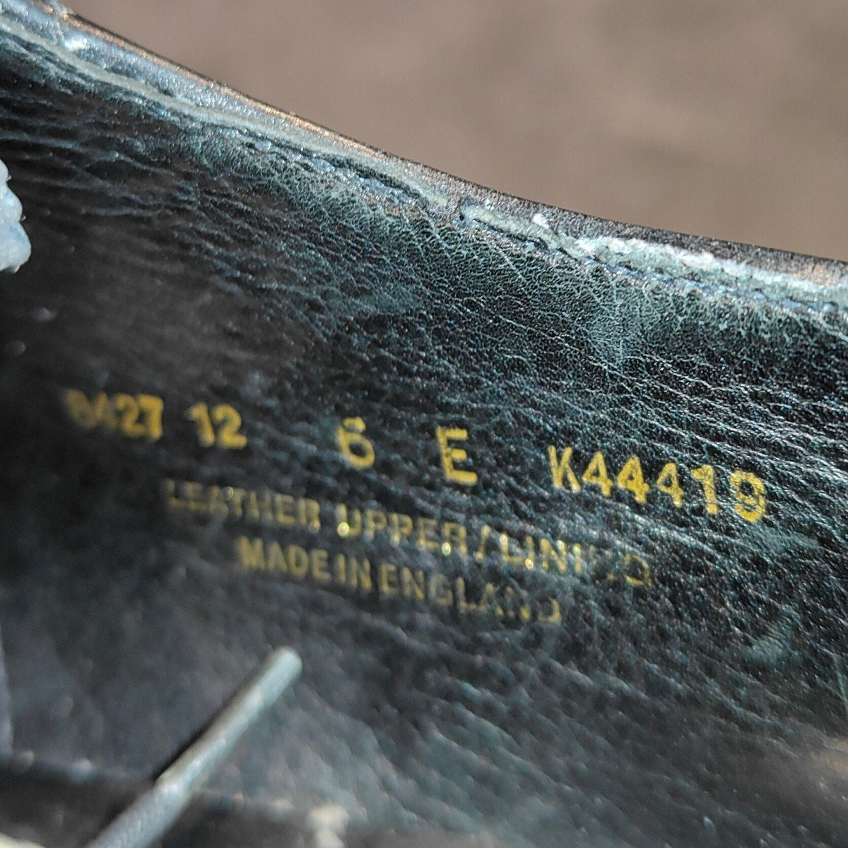 美品【GEORGE CLEVERLEY】ジョージクレバリー 8427-12 ウイングチップ アデレード ブラック サイズUK6E 318ラスト