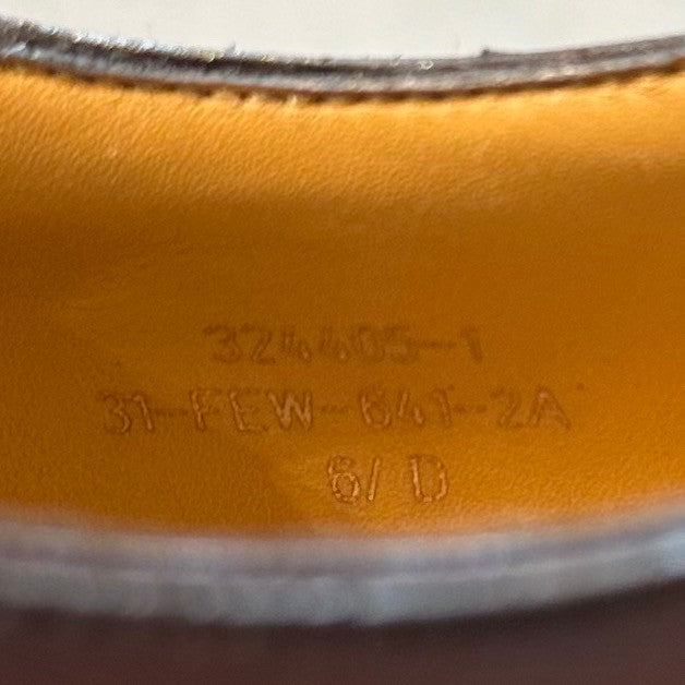 使用数回 【J.M.WESTON】ジェイエムウエストン 641 ゴルフ Uチップ ソフトカーフ ダークブラウン サイズ UK6.5D 31ラスト 参考定価￥176,000-