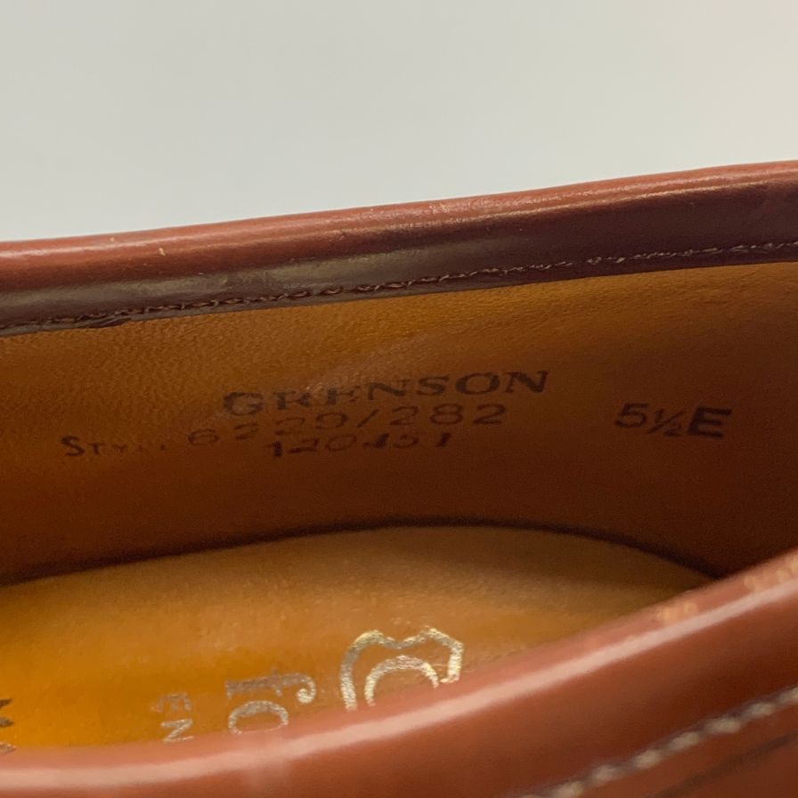 GRENSON】グレンソン プレーントゥ ポリッシュレザー 6229 ブラウン