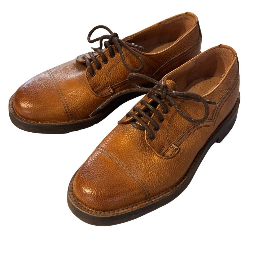 【JOSEPH CHEANEY CAIRNGORM】ジョセフ チーニー レザーシューズ ケンゴン グレインレザー ブラウン系 UK5 メンズ CAIRNGORM