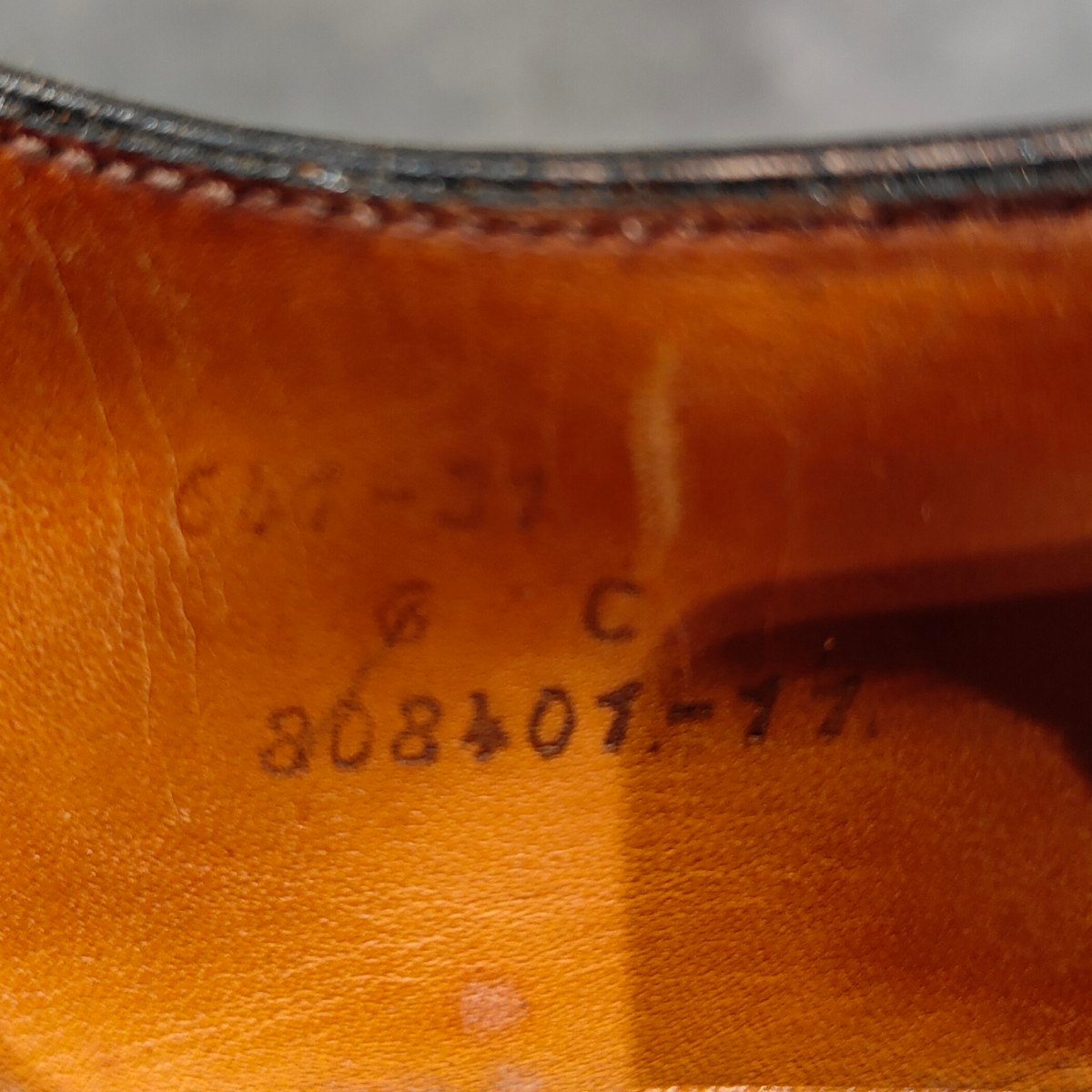 【J.M.WESTON】ジェイエムウエストン 旧旧旧ロゴ 641 ゴルフ Uチップ ボックスカーフ ブラック サイズ UK6C 31ラスト 参考定価￥187,000-