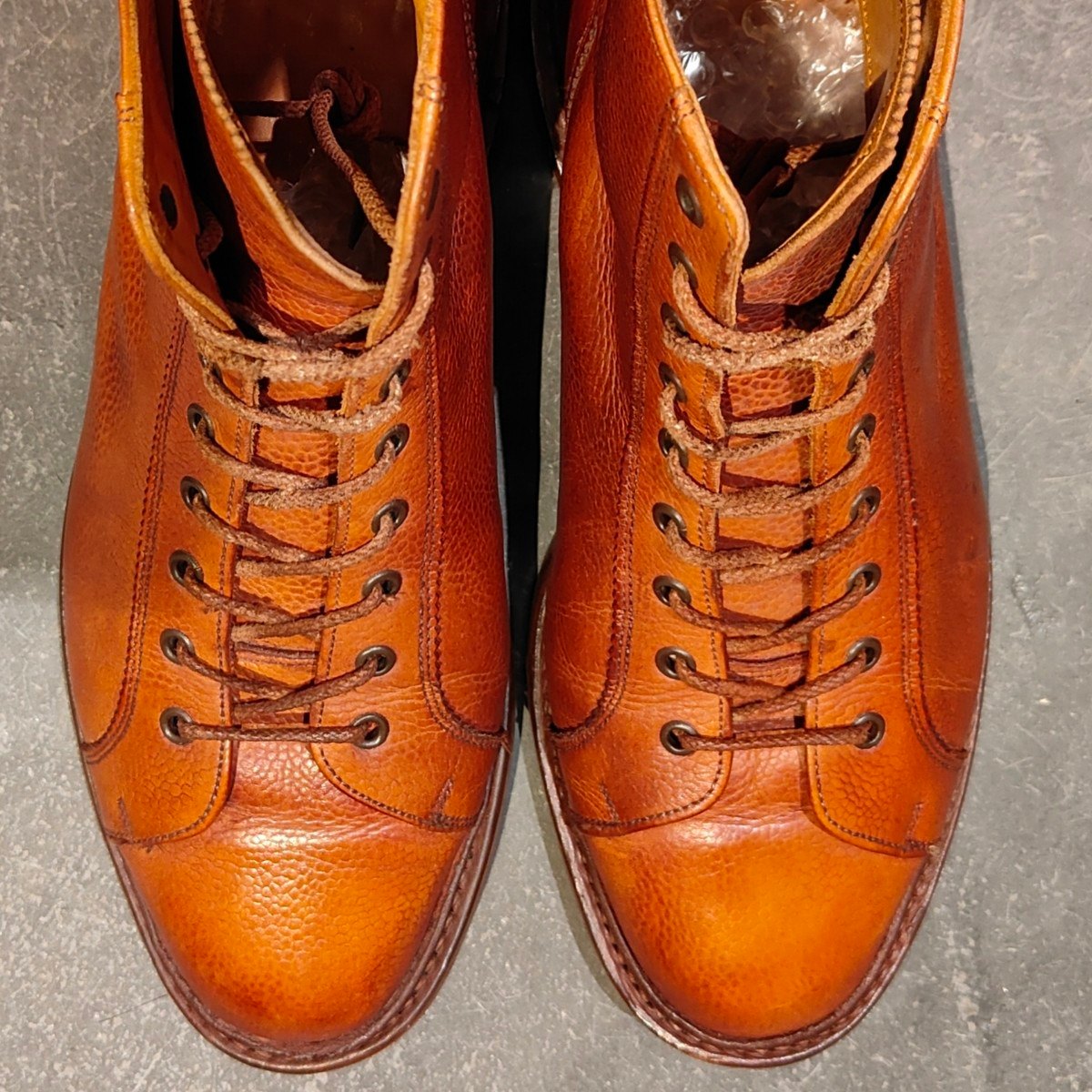 【Tricker's】トリッカーズ 6072 イーサン モンキーブーツ グレインレザー ブラウン サイズUK8.5 5402Rラスト