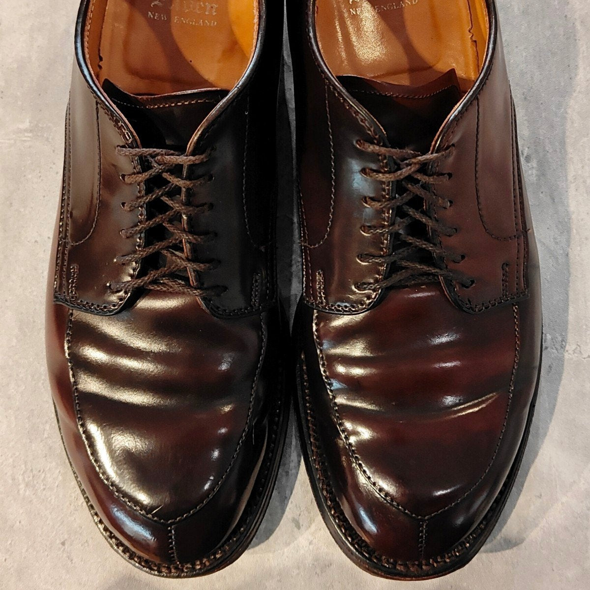 【ALDEN】オールデン 54321 Vチップ コードバン ダークバーガンディ US6.5D モディファイドラスト 参考定価￥234,300-