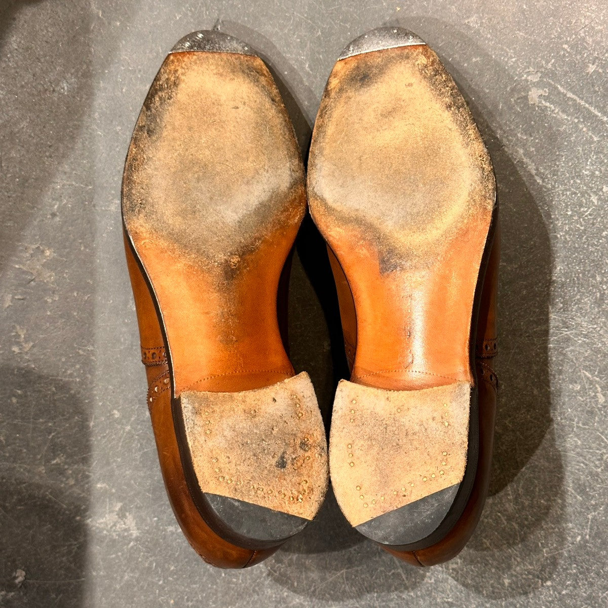 美品【EDWARD GREEN】エドワードグリーン セミブローグ カドガン カーフ ダークオークアンティーク サイズUK6E 202ラスト